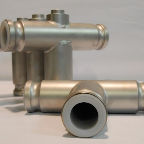 PFA lined fittings for flexible hoses Speed-lock, Stainless steel lined fittings / 2