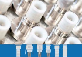 Stainless steel an PFA lined fittings for flexible hoses Speed-lock