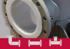 Piping lined in PTFE, PFA, PP and PVDF Protef
