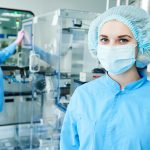 Pharmaceutics. Worker operator portrait